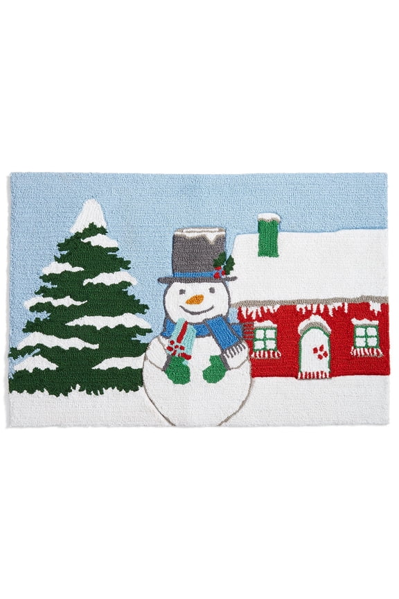 Collection Snowman 20" X 30" Hooked Rug