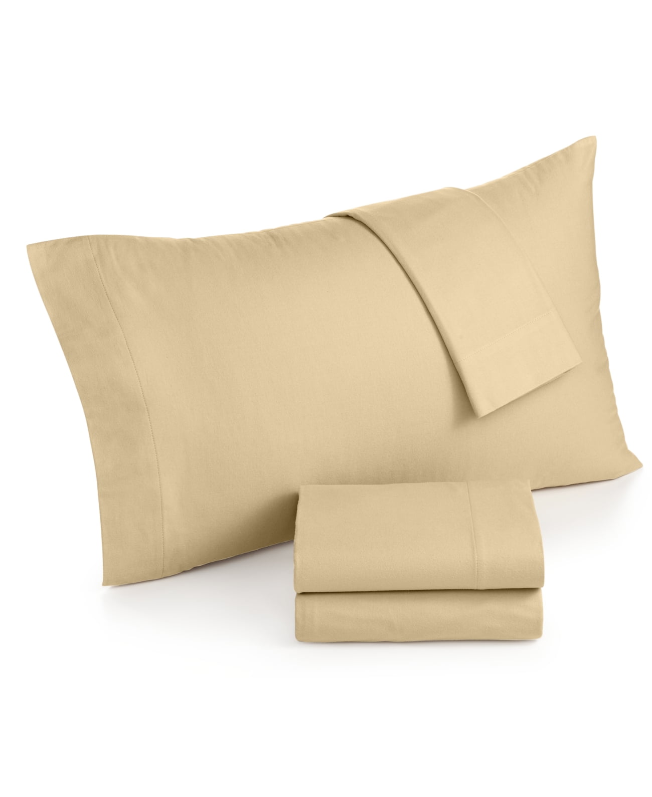 Martha Stewart Collection Solid Twin Cotton Flannel Sheet Set - Walmart.com