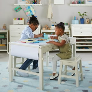 Gdlf Kids Art Table and Chairs Set Craft Table with Large Storage Desk and Portable Art Supply Organizer for Children Ages 8-12, 47 L x 30 W