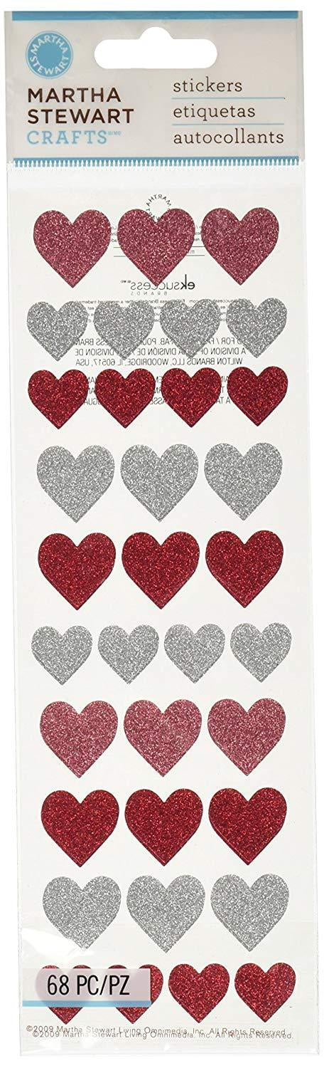 Martha Stewart Crafts Halloween Glitter Heart Stickers