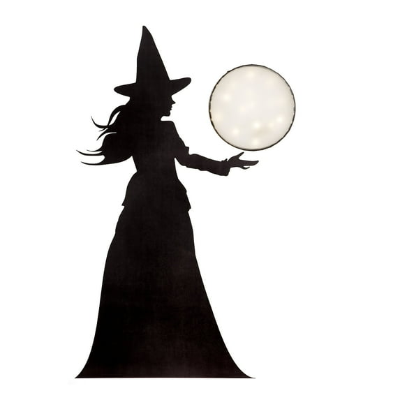 Martha Stewart Crafts Luminary Witch & Moon Window Cling: 36 In