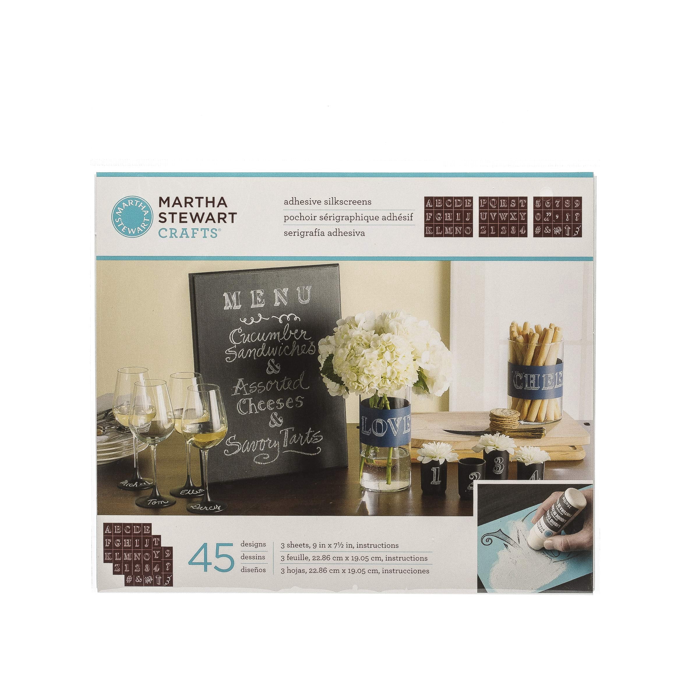 Martha Stewart Crafts Martha Stewart Bodoni Alphabet Silkscreens ...