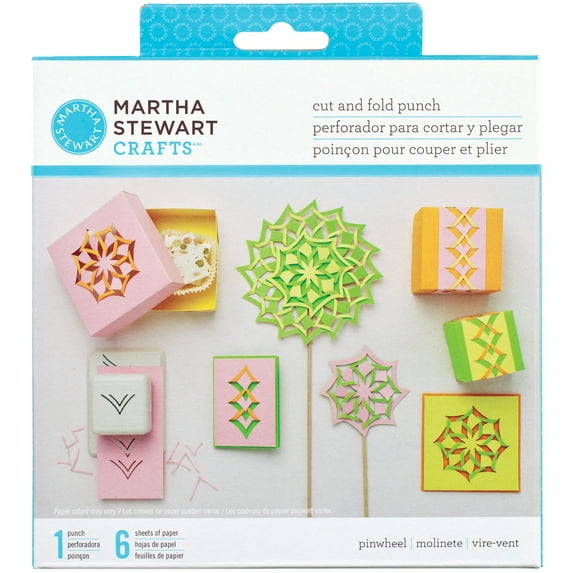Martha Stewart Cut & Fold Punch-Pinwheel, Pk 1, Martha Stewart