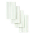 thumbnail image 1 of Martha Stewart Daisy Stripe Napkin Set 4-Pack, Green, 19"x19", 1 of 7