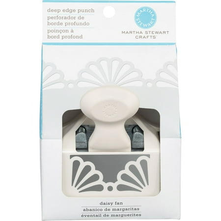 Martha Stewart Deep Edge Punch-Daisy Fan, 1.75"X2", Pk 1, Martha Stewart