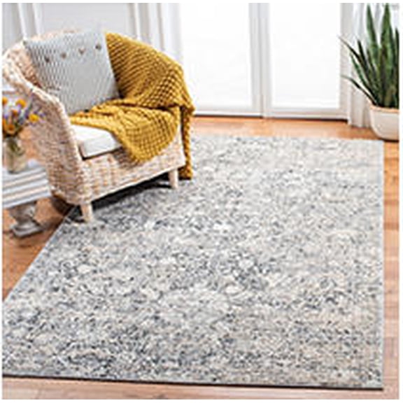 Martha Stewart Elay 5.3' x 7.7' Area Rug, Slate Grey / Beige
