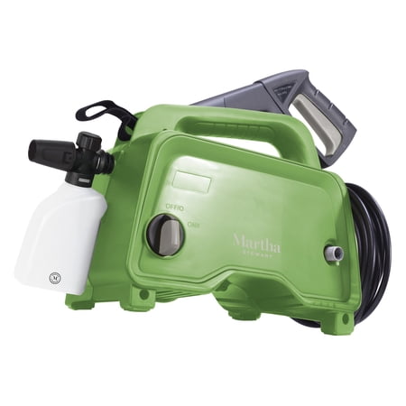 Martha Stewart Electric Hand-Carry Portable Pressure Washer, Variable Pressure Lance & 13.5 oz Foam Cannon, 11-Amp