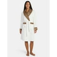 thumbnail image 1 of Martha Stewart Everyday Women's Plush Robe with Faux Fur Trim, Sizes S-XXL, 1 of 4