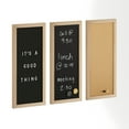 thumbnail image 1 of Martha Stewart Everette 18" x 24" Cork Board, Chalk Board, Letter Board Set with Included Push Pins, Magnets, Liquid Chalk, Letters, Light Natural Woodgrain Frame, 1 of 13