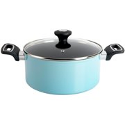 Martha Stewart Everyday Bowcroft 5 Quart Aluminum Dutch Oven in Dusty Blue