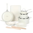 thumbnail interactive-video image 1 of Martha Stewart Everyday Charlemont 12-Piece Linen Aluminum Cookware Set, 1 of 18