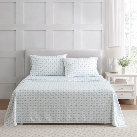 Martha Stewart Everyday Donna Bow 3-Piece Twin Sheet Set