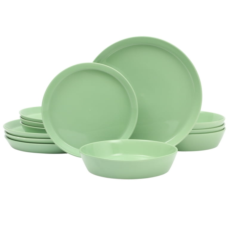 Martha Stewart Everyday 19ピース 食器セット Martha Stewart Everyday Faretta Green 12-Piece Fine Ceramic