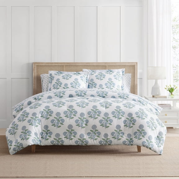 Martha Stewart Everyday Lucy Floral 5-Piece Microfiber Twin Comforter Set