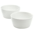 thumbnail image 1 of Martha Stewart Everyday Selma 2 Piece 5.75 Inch Fine Ceramic Cereal Bowl Set in White, 1 of 5