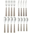 thumbnail interactive-video image 1 of Martha Stewart Everyday Steffi burg 16-Piece Warm Grey Stainless Steel Flatware Set, 1 of 8