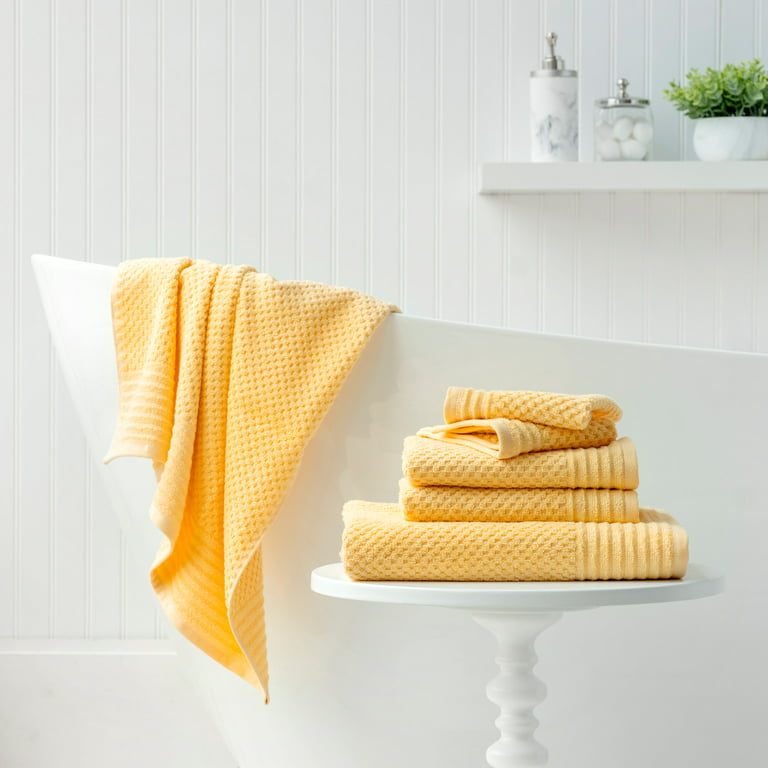 Martha Stewart Everyday Texture Towel 6 Piece Set - Gaugan Coral