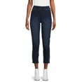 thumbnail image 1 of Martha Stewart Everyday Women's Pull On Crop Pants with Faux Pearl Hem, 1 of 5