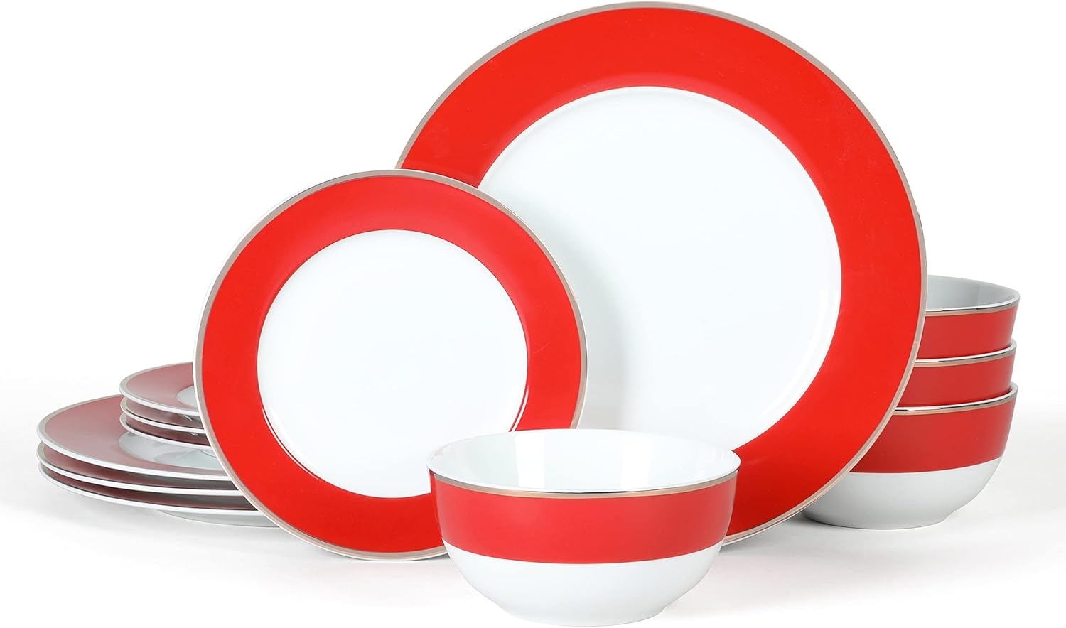 Martha Stewart Gracie Lane 12Piece Porcelain Chip and Scratch