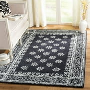 Martha Stewart Gracious Garden Geometric Bordered Wool Area Rug, Weathervane, 5' x 8'