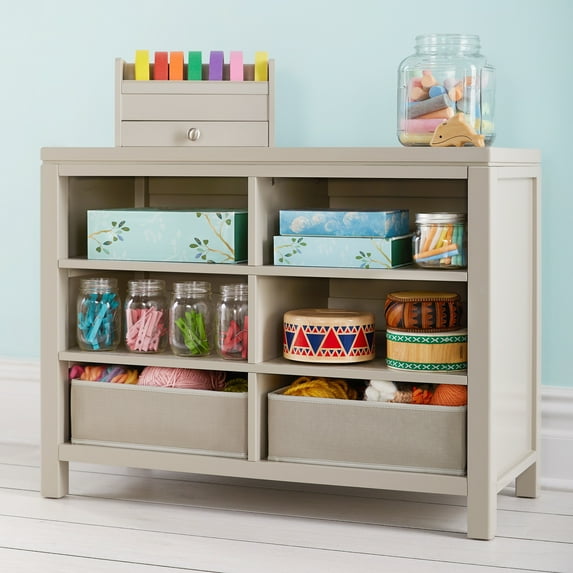 Martha Stewart Gray Double Open Storage for Painting