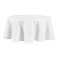 thumbnail image 1 of Martha Stewart Honeycomb Modern Farmhouse Fabric Tablecloth, White, 70" Round, 1 of 5