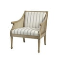 thumbnail image 1 of Martha Stewart Isla 32.25" Fabric and Solid Wood Accent Chair in Beige, 1 of 5