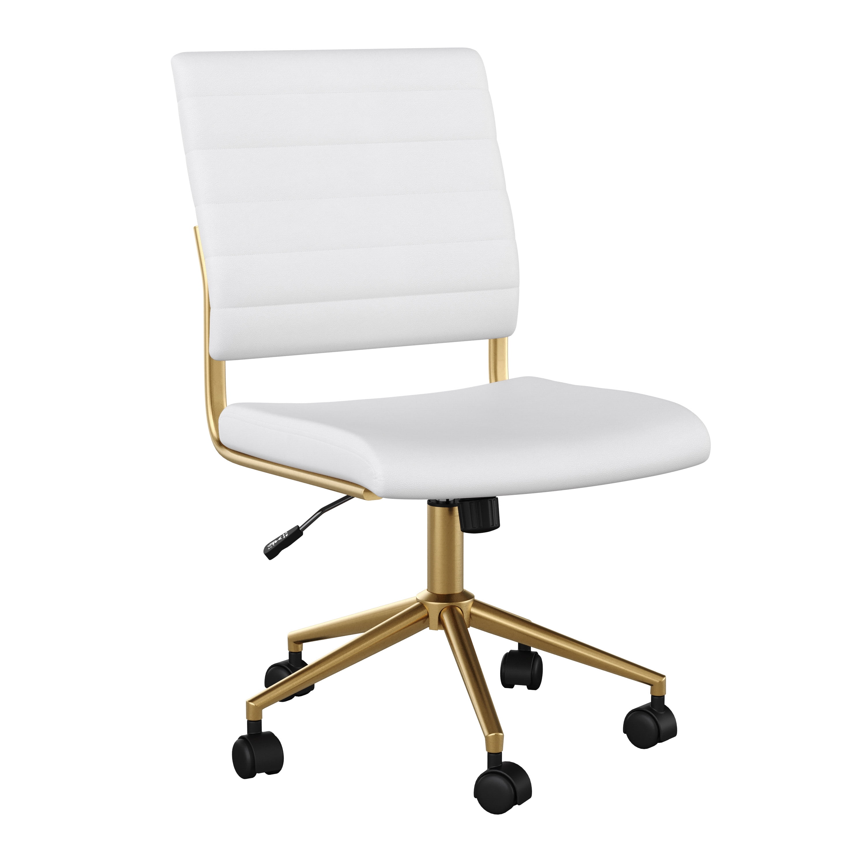 White and gold discount desk chair walmart