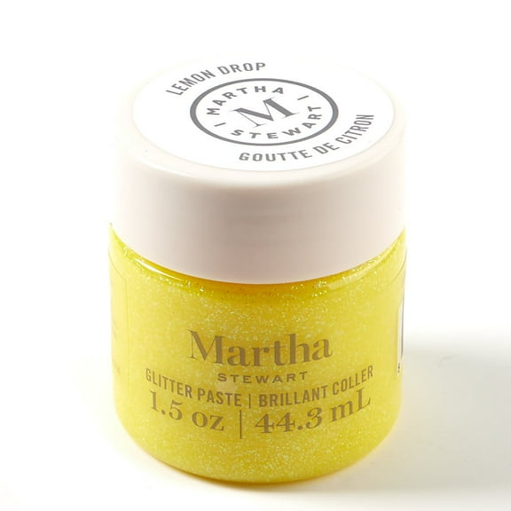 Martha Stewart Lemon Drop Glitter Paste (2 Pack): Add a Touch of Sparkle to Your Crafts