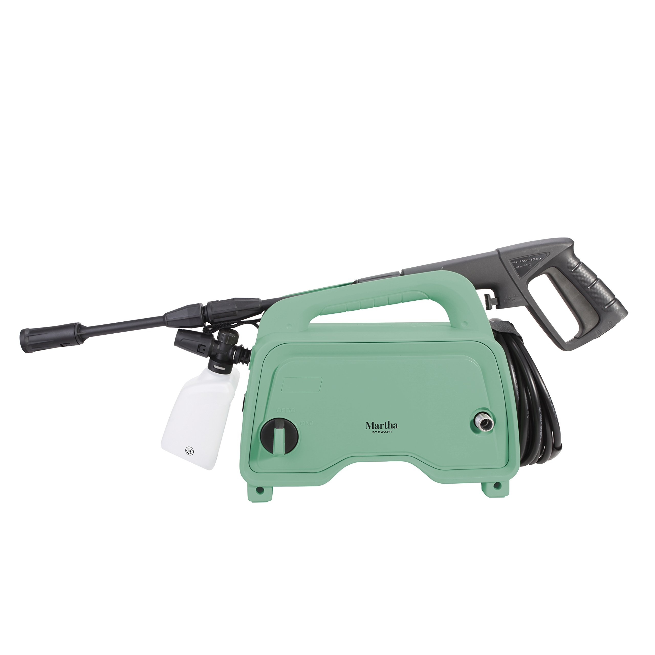 Martha Stewart MTS-1300PW-MGN Electric Pressure Washer with Adjustable Spray Wand, 11 Amp (Mint)