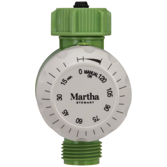 Martha Stewart MTS-MWT2 Mechanical Water Timer -Up to 2 Hours-Stylish Design