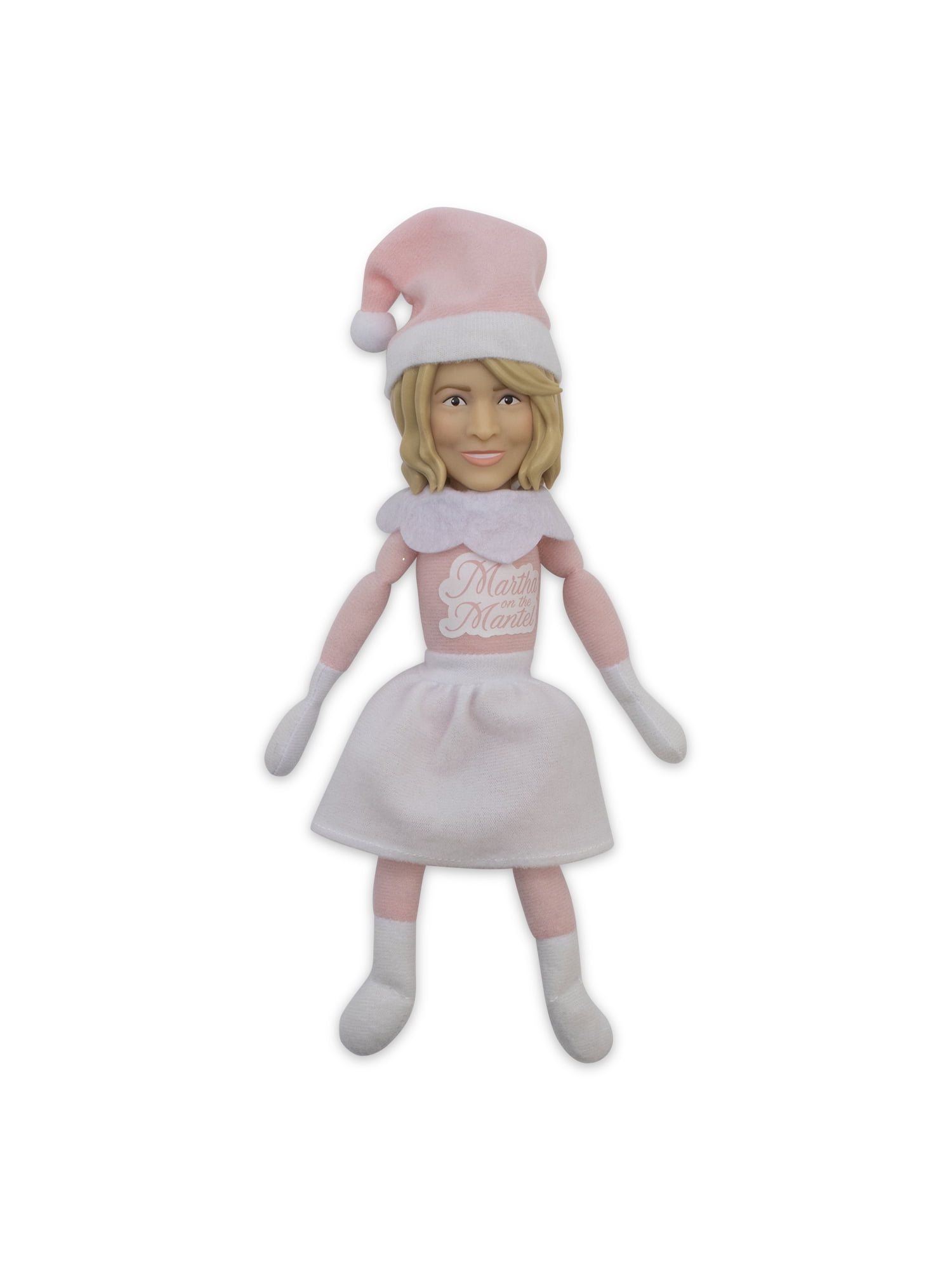 Martha Stewart Martha on The Mantel 10” Christmas Pink Plush