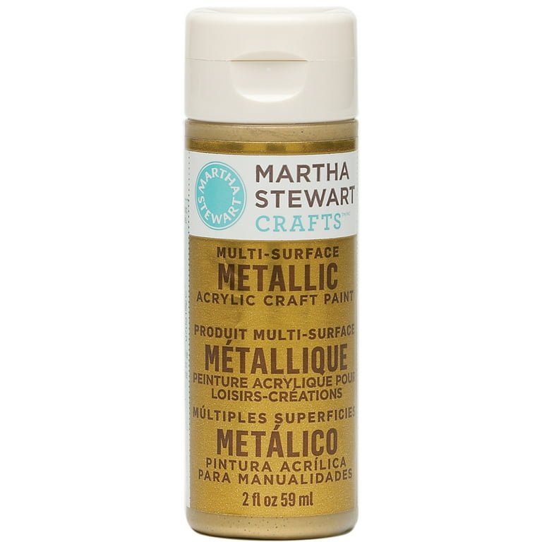 Martha Stewart Metallic Acrylic Craft Paint 2 Ounces-Gold
