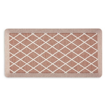 Martha Stewart Miles Air Mat Kitchen Mat, Spice, 19.6"x39"