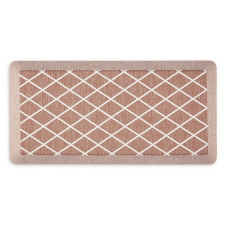 Martha Stewart Miles Air Mat Kitchen Mat, Spice, 19.6"x39"