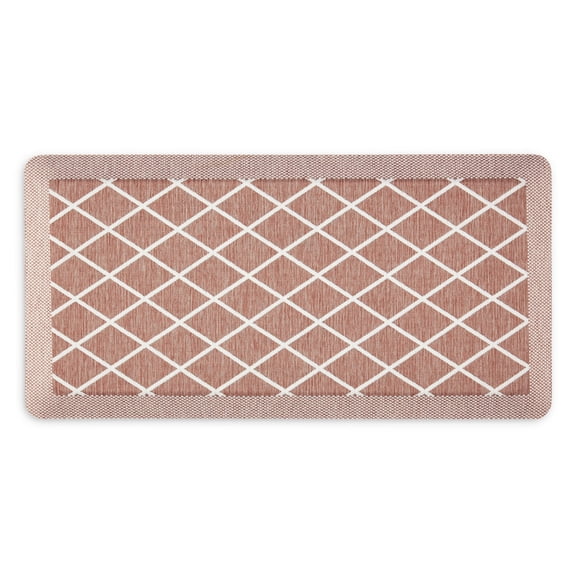 Martha Stewart Miles Air Mat Kitchen Mat, Spice, 19.6"x39"