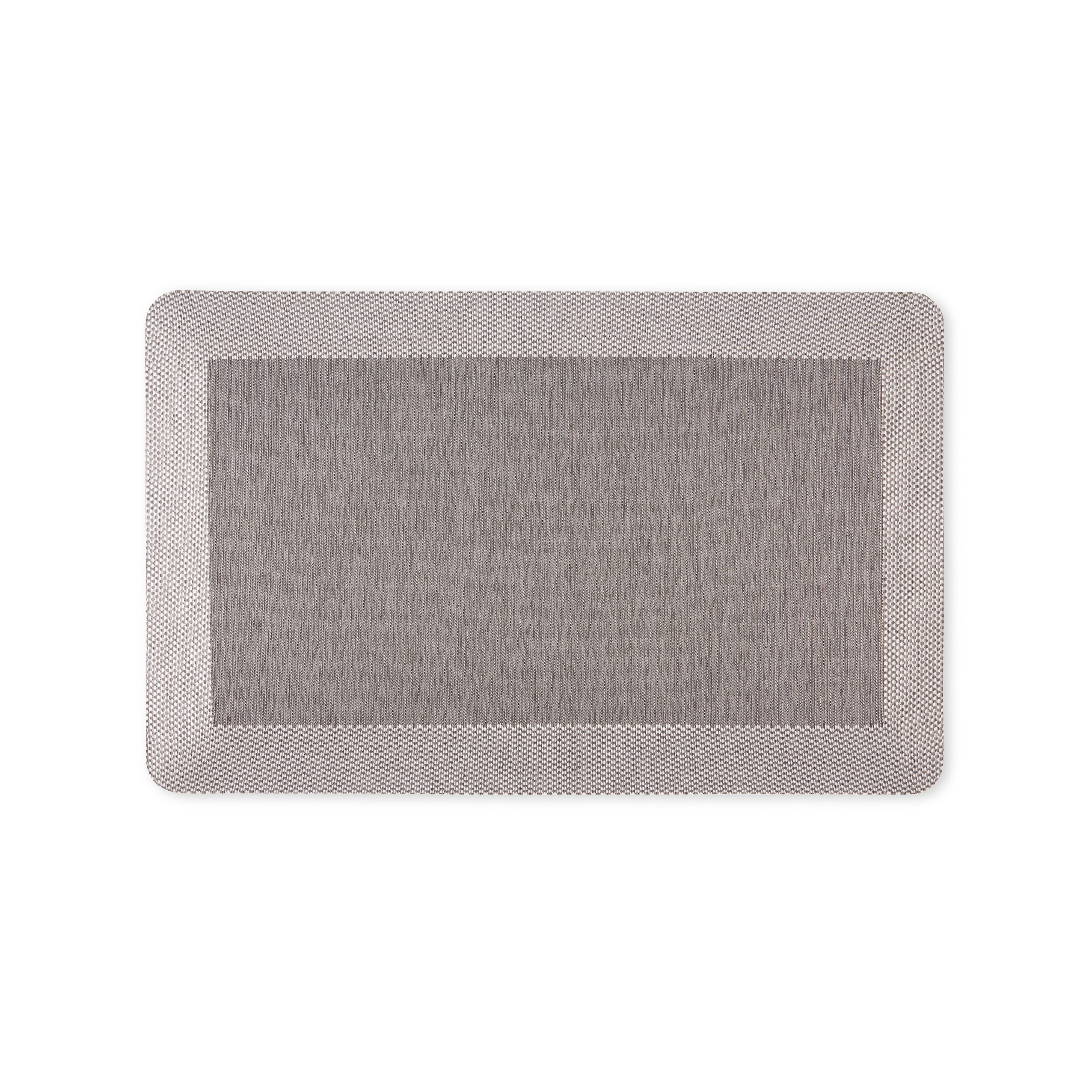 Mira Modern Heathered Gray Polyester Anti-Fatigue Kitchen Mat, 19.6"x32"