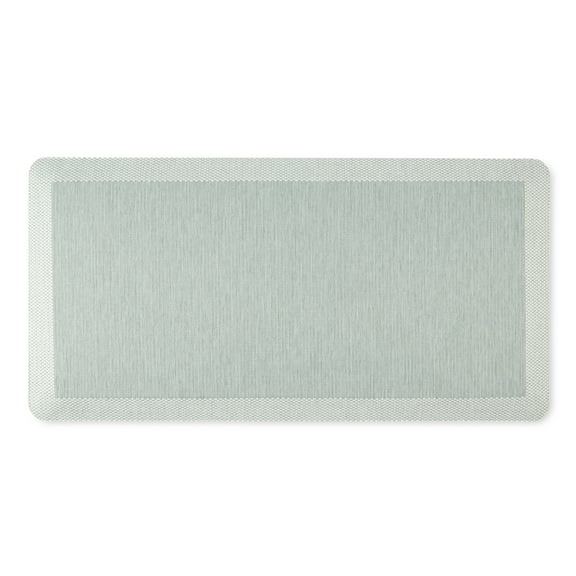 Martha Stewart Mira Modern Heathered Anti-Fatigue Air-Infused Kitchen Mat, Mint Green, 19.6"x39"