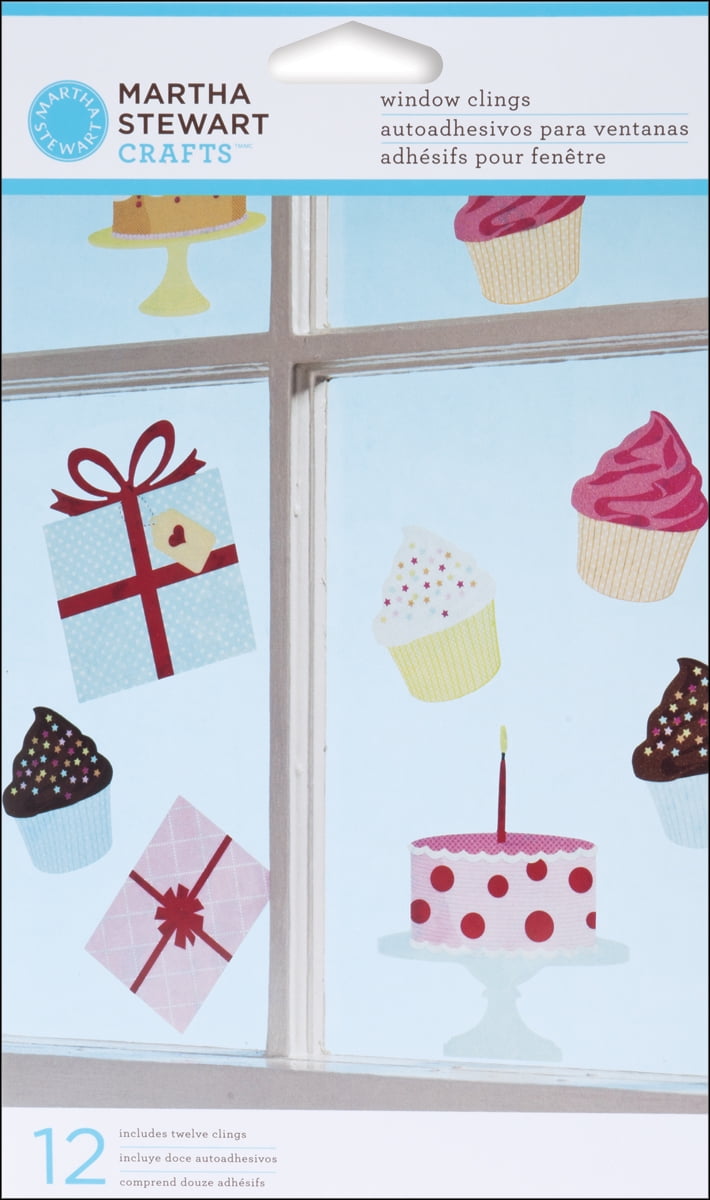 3 Martha Stewart Crafts Christmas Lot Paper Pad Window Clings Brand New