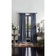 thumbnail image 1 of Martha Stewart Naples Chenille Curtain Panel Pair, Navy, Back Tab, Light Filtering, Indoor, Adult, 2 Piece Set, 37"x 84", 1 of 6