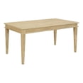 thumbnail image 1 of Martha Stewart Bella Farmhouse Solid Wood Parsons Dining Table in Natural, 1 of 9