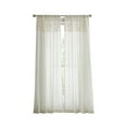 thumbnail image 1 of Martha Stewart Piece Macrame Curtain Panel Pair, Linen, Pole Top, Polyester, Linen, 50"W x 84"L, Adult, 1 of 5