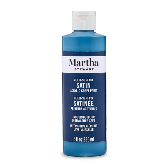 Martha Stewart Premium Satin Finish Craft Paint, Wild Blueberry, 8 fl oz P