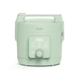thumbnail image 1 of Martha Stewart 4 Cup (Uncooked) / 8 Cup (Cooked) Rice Cooker, Ceramic Non-Stick Removable Pot, Honeydew Green, 1 of 14