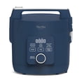 thumbnail image 1 of Martha Stewart Rice Cooker, 4 Cup (Uncooked) / 8 Cup (Cooked), Ceramic Non-Stick Removable Pot, Indigo Blue, 1 of 6