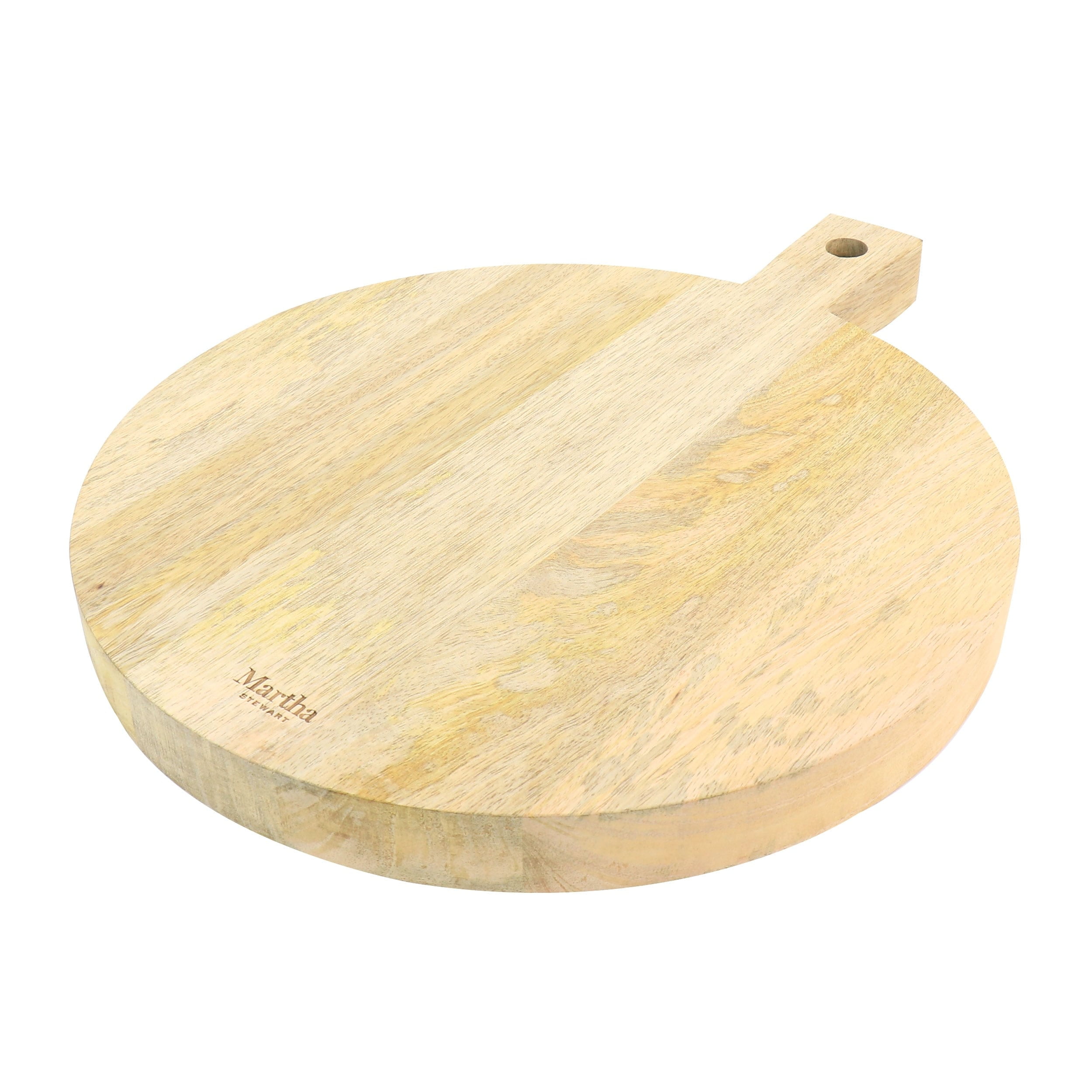 14" Round Mango Wood Charcuterie Serving Board