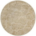 thumbnail image 1 of Martha Stewart Rug Collection Round Floral Transitional Area Rug, 1 of 3