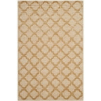 Martha Stewart Quatrefoil Curry Silk/ Wool Rug (5'6 x 8'6)