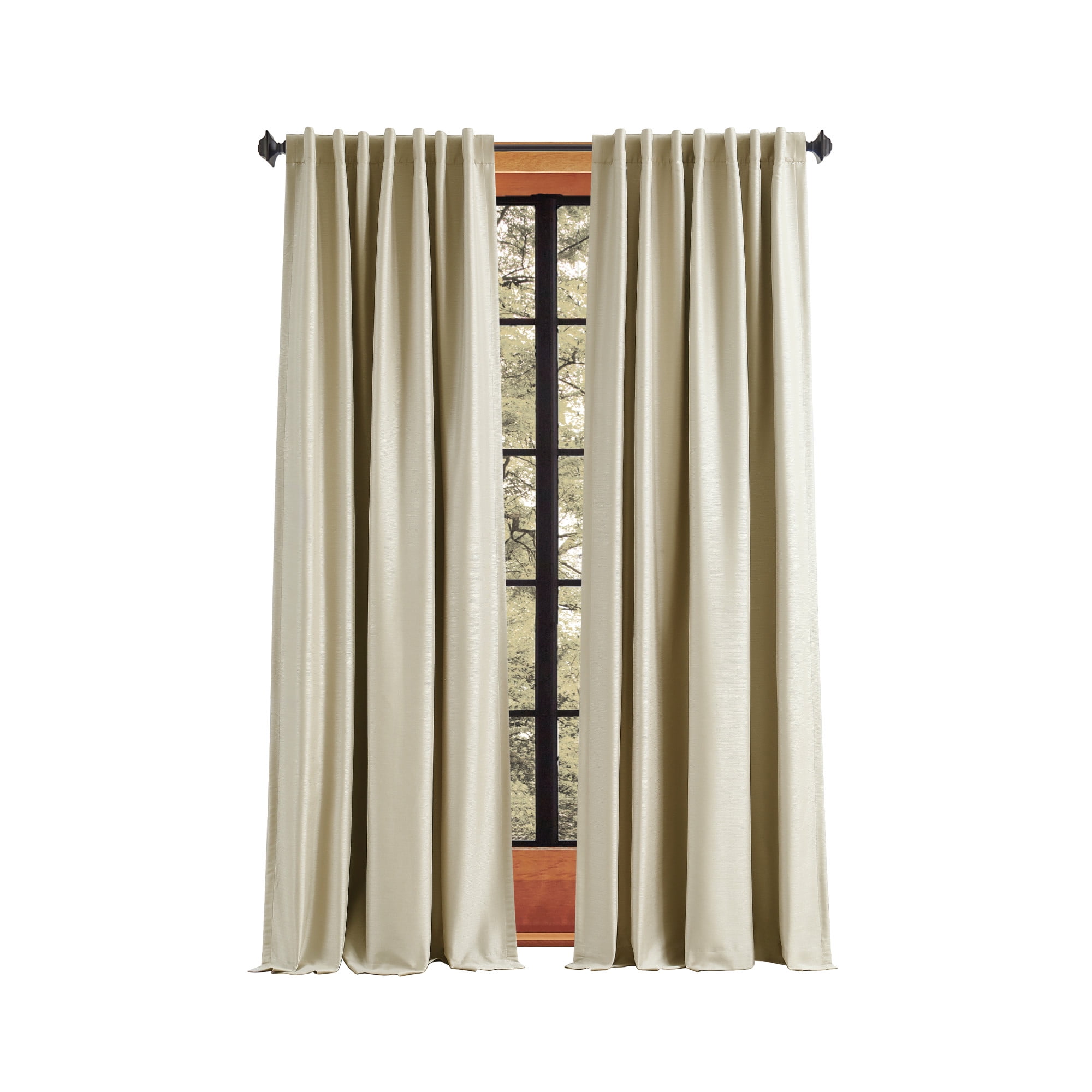 Champagne 50in x 84in Blackout Polyester Window Curtains