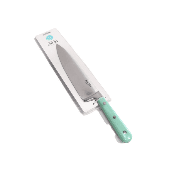 Martha Stewart Stainless-Steel Chef Knife, 8" Blade, Mint